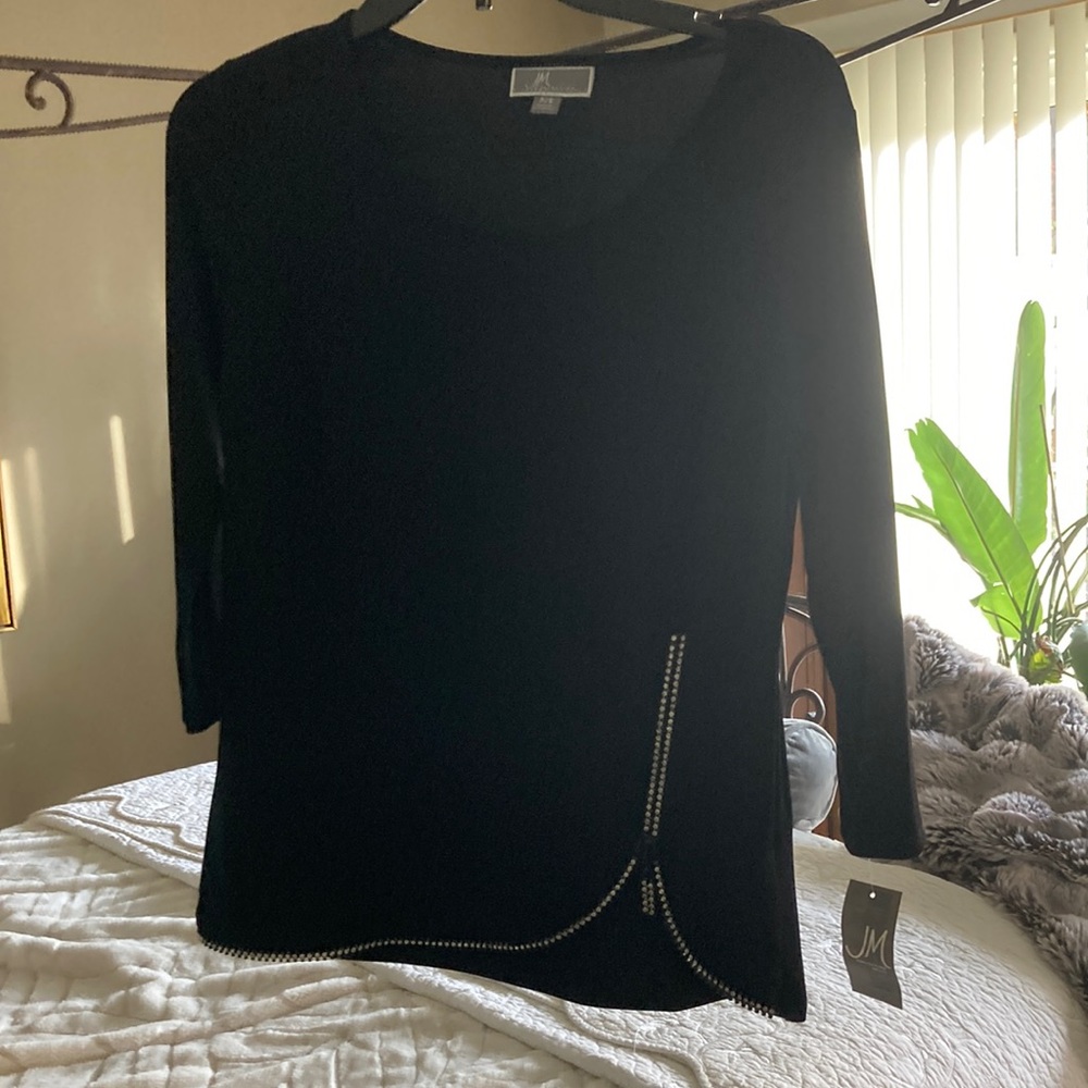 JM rhinestone top.